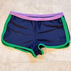 Primary Swim Shorts Kids 12 Blue Green Purple Retro Sporty Beach